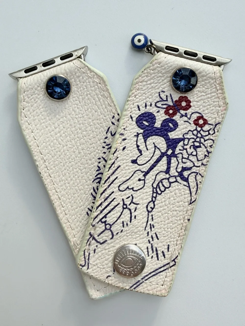 Watch Me Creations Disney Mickey Violet Blue Apple‎ Watch Band